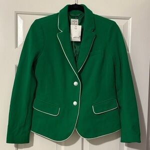 GAP Green Blazer with White Piping